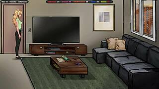 Jenny catches exhibitionist jerking off in locker room!