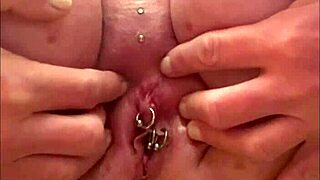 Squirting Pee Gushes Strong After Pierced Clit Orgasm Rub
