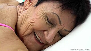 GRANNY DEVOURS YOUNG 18+ CUM FROM HUGE COCK AFTER Doggystyle Lick!