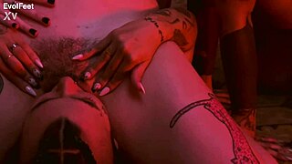 Do these girls prefer licking feet or juicy pussies more?