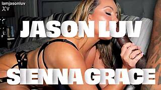 damn sienna grace's juicy pussy gapes on jason luv's monster bbc! 🔥🍆