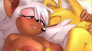 Tailouge Krazyelf couple fucks wildly with furry comic passion!