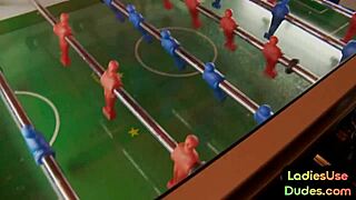 femdom babes stretch guy asshole wide with bottle insertion heels on