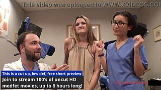 In the hospital, nurse Alexandria Riley faces detention fingering her patient's ass.