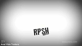 vivian grace's first bbc anal gapes cum swallow