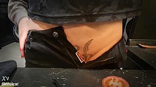 milf mommy punishes bound cocks with urethra insertions cooking dinner