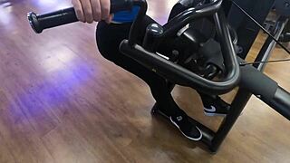 Latina Big Ass Zamira Rewards Stepson at Gym