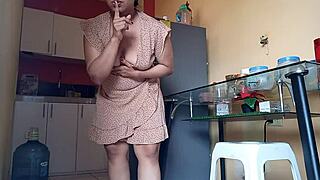 What If Pervert Neighbor Catches Housewife Door Open Masturbating