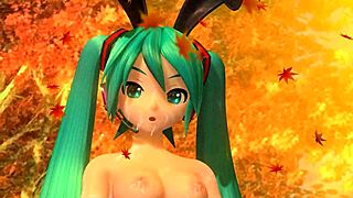 Arabesque Hatsune Miku Bunny Goddess Big Tits Tease