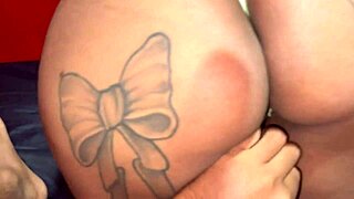 Whoa, sexy latina stepmom bends over for doggystyle cum in mouth after massage!