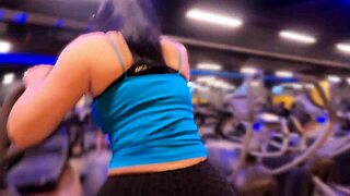 Latina Big Ass Zamira Rewards Stepson at Gym