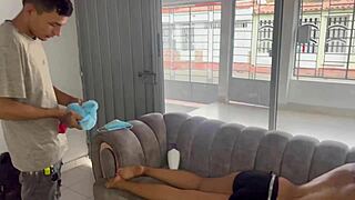 Stepsis trades erotic massage for wild fun.