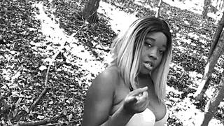 imagine masturbating outdoors with juicy ebony pussy dripping wet?