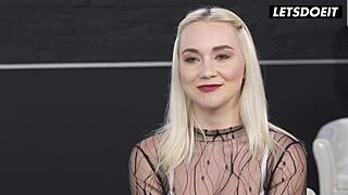 blonde teen dominated riding huge cock to her limit