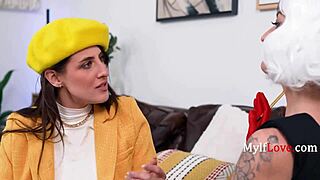 Charlie and Aubree Valentine's Mommy Puppy Love Shove Turns Lesbian Hot