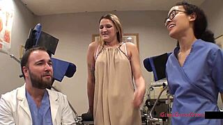 In the hospital, nurse Alexandria Riley faces detention fingering her patient's ass.