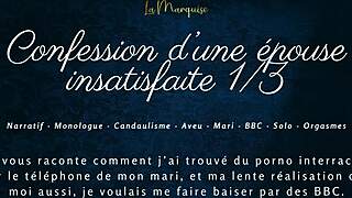 Unsatisfied french wife confesses craving huge bbc in audio cuck tale