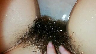 Super Hairy Underwater Pussy Closeup!