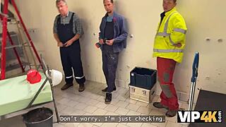 the teen 18+ girlfriend orgasms multiple times as her boss fucks her hard at work