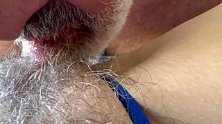 missionary leads to cum-drenched pussy closeups