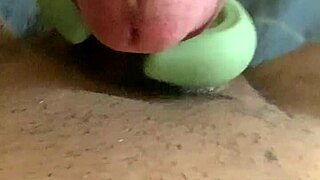 i rub my wet pussy moaning hard with sex toy till i cum