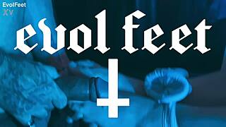 imagine my perfect big tits footjob toes sucking session