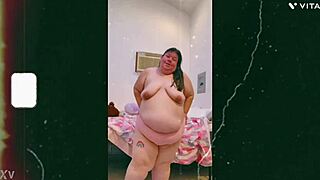 Mature Cougar's Saggy Tits Bounce in Horny Topless Webcam Dance