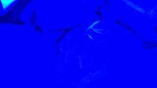 blacklight glows on those sexy feet for hot fetish toes!