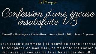 Unsatisfied french wife confesses craving huge bbc in audio cuck tale