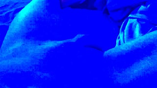 blacklight glows on those sexy feet for hot fetish toes!