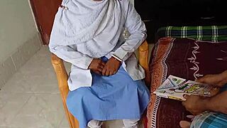 Bangladeshi Student With Big Natural Tits Fucks Teacher Doggystyle In Bedroom