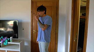 my husband rams my stepsons petite girlfriend in threesome