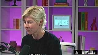 Hailey Rose orgasms up close with huge natural tits solo masturbation