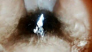 Super Hairy Underwater Pussy Closeup!