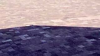 paid a submissive teen for outdoor sex and she let me flash grope her shaved tits in public 😈🍆💦