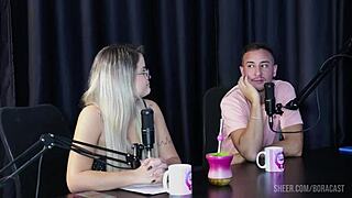 Charllottye Bruna Carlos Sheer Red Lingerie BDSM Casting Compilation