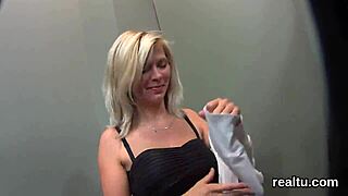 Striking Czech Teen Seduced and Fucked Hard in Mall POV