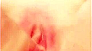 Curvy Milf Sloppily Fucks Wet Dildo on Phone Close-Up