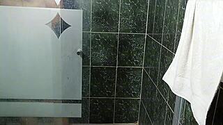 What If Stepmom Fucks Me Risky In Shower While Daddy Works?