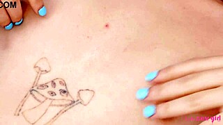 Charming Blonde Teases in Naked Close-Up