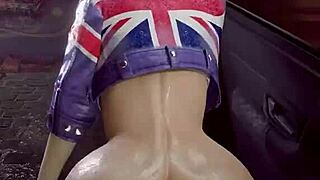 athletic babe jerks fitness cock to facial cumshot