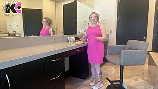 Step Brother Claims Blonde Sister's Big Natural Tits with Love Potion Squirting