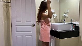 Stepbrother Records Rough Bathroom Sex With Stepsister