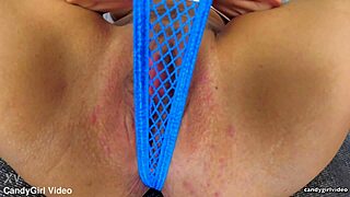 Ariel Andrews Teases Pussy in Thong Panties Close-Up!