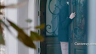 cute wife seduces teen into wet pussy scissoring orgasm