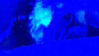 blacklight glows on those sexy feet for hot fetish toes!