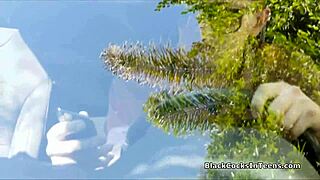 cuck bf stares as gf deepthroats new lover's massive bbc