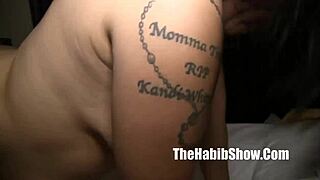 Phat Arab Booty Strips Then Gets Monster Black Cock In Ghetto Fuck!