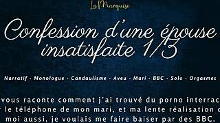 Unsatisfied french wife confesses craving huge bbc in audio cuck tale