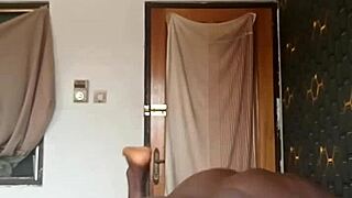 little black slut bent over in garage takes pussy punishment doggystyle